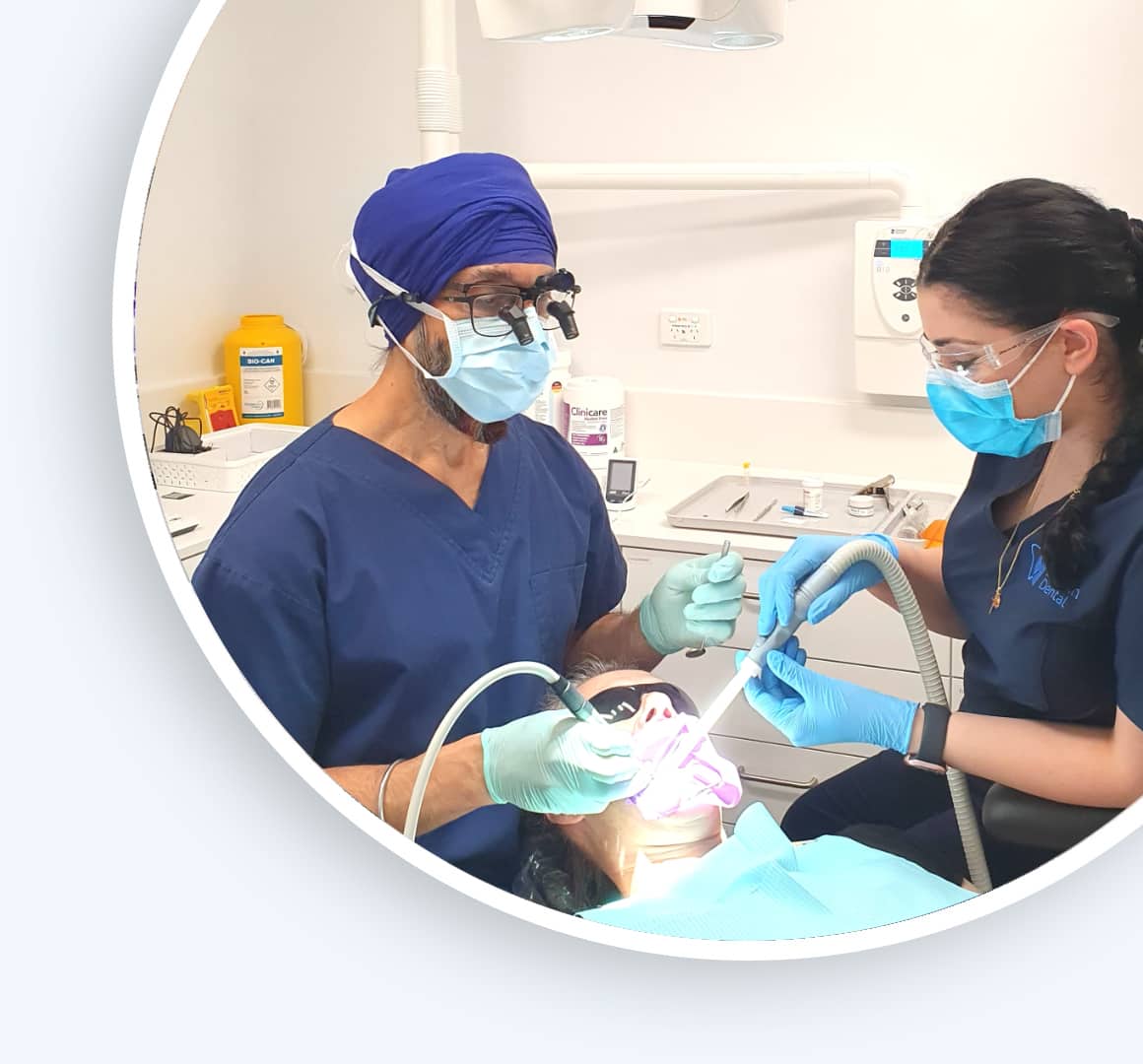 Deakin Dental Mildura team performing dental implant procedure